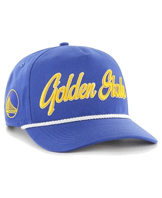 Men's '47 Brand Royal Golden State Warriors Overhand Logo Hitch Adjustable Hat
