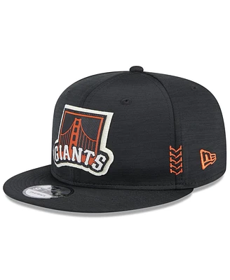 Men's New Era Black San Francisco Giants 2024 Clubhouse 9FIFTY Snapback Hat