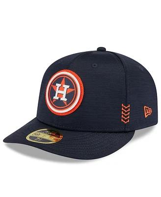 Men's New Era Navy Houston Astros 2024 Clubhouse Low Profile 59FIFTY Fitted Hat