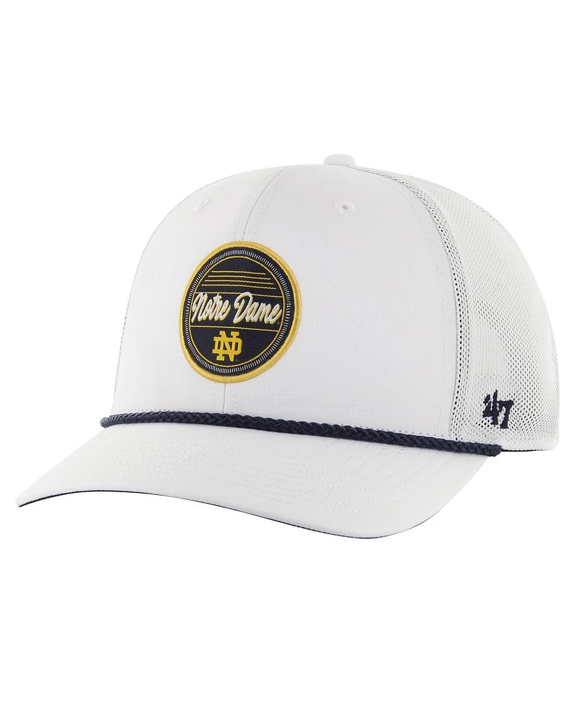 Men's '47 Brand White Notre Dame Fighting Irish Fairway Trucker Adjustable Hat