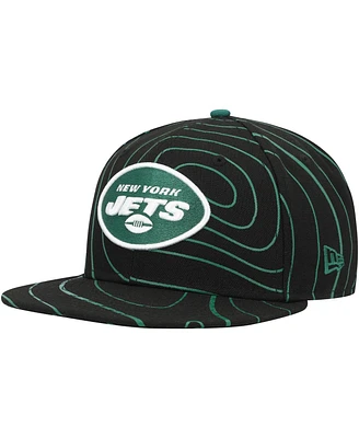 Men's New Era Black York Jets Geo 59FIFTY Fitted Hat