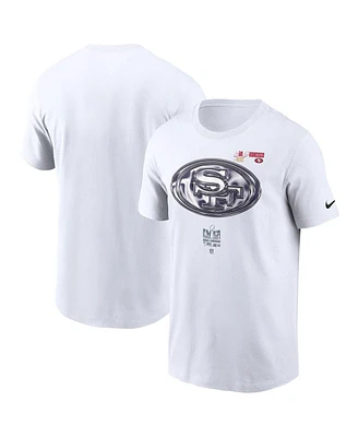 Men's Nike White San Francisco 49ers Super Bowl Lviii Opening Night T-shirt
