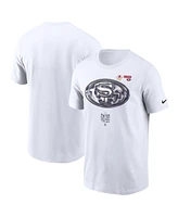 Men's Nike White San Francisco 49ers Super Bowl Lviii Opening Night T-shirt