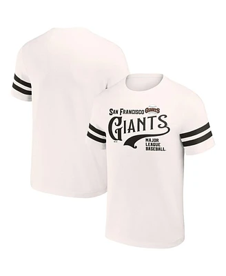 Men's Darius Rucker Collection by Fanatics Cream Distressed San Francisco Giants Yarn Dye Vintage-Like T-shirt