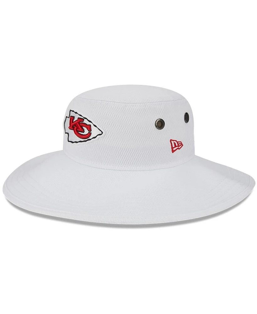 Men's New Era White Kansas City Chiefs 2023 Nfl Training Camp Panama Bucket Hat