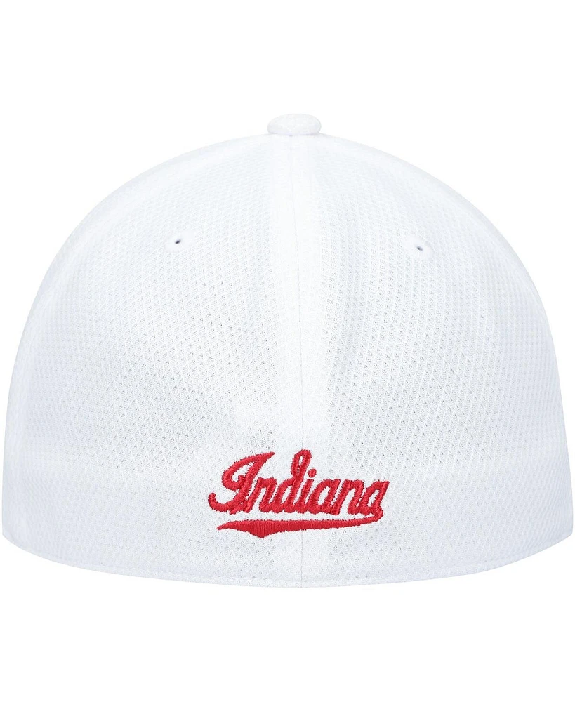 Men's adidas White Indiana Hoosiers 2021 Sideline Coaches Aeroready Flex Hat