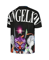 Men's and Women's Dumbgood Blue, Black Neon Genesis Evangelion Graphic T-Shirt