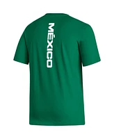 Men's adidas Kelly Green Mexico National Team Vertical Back T-shirt