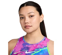 Nike Women's Pro Printed Dri-fit Cropped Training Tank