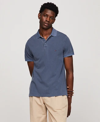 Tommy Hilfiger Men's Short Sleeve Garment-Dyed Polo Shirt