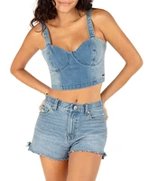 Hurley Juniors' Mika Cropped Corset Tank Top