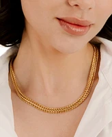 Ettika Classic 18k Gold Plated Snake Chain Necklace