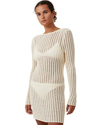 Cotton On Women's Ladder Knit Mini Dress