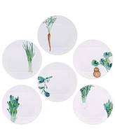 Noritake Kyoka Shunsai Assorted Dinner Plates 10.5" Set/6