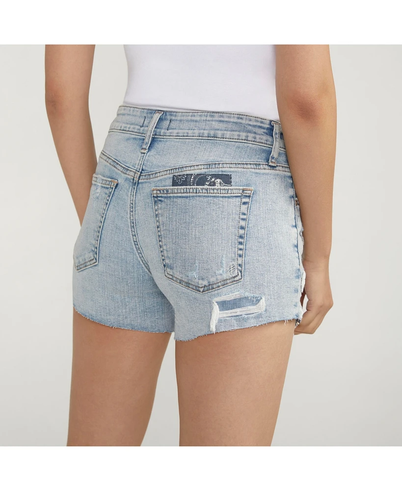 Silver Jeans Co. Women's Boyfriend Mid Rise Shorts