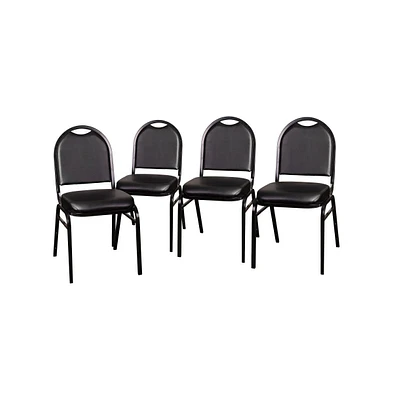 Dymoke Versatile Dome Back Stacking Banquet Chair, Set of 4