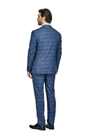 Slim Fit 3PC Check Men's Suit