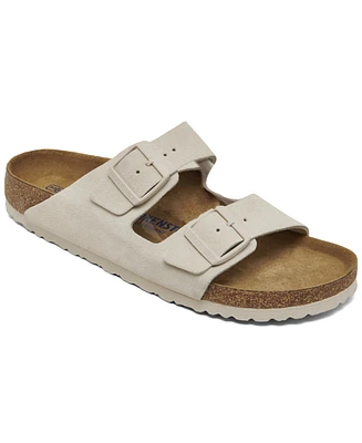 Birkenstock Women's Arizona Soft Footbed Suede Leather Sandals from Finish Line - Antique