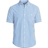 Lands' End Men's Short Sleeve Seersucker Shirt