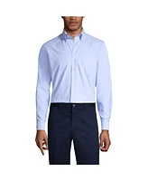 Lands' End Men's School Uniform Long Sleeve Solid Oxford Dress Shirt