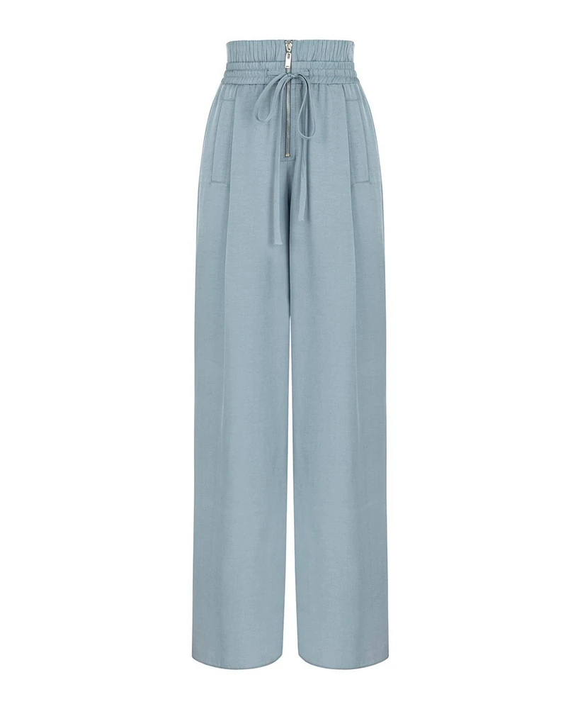 Nocturne Women's Draped Wide Leg Pants