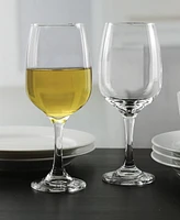 Set of 8- 11.7 oz Clear Glass Wine Goblet
