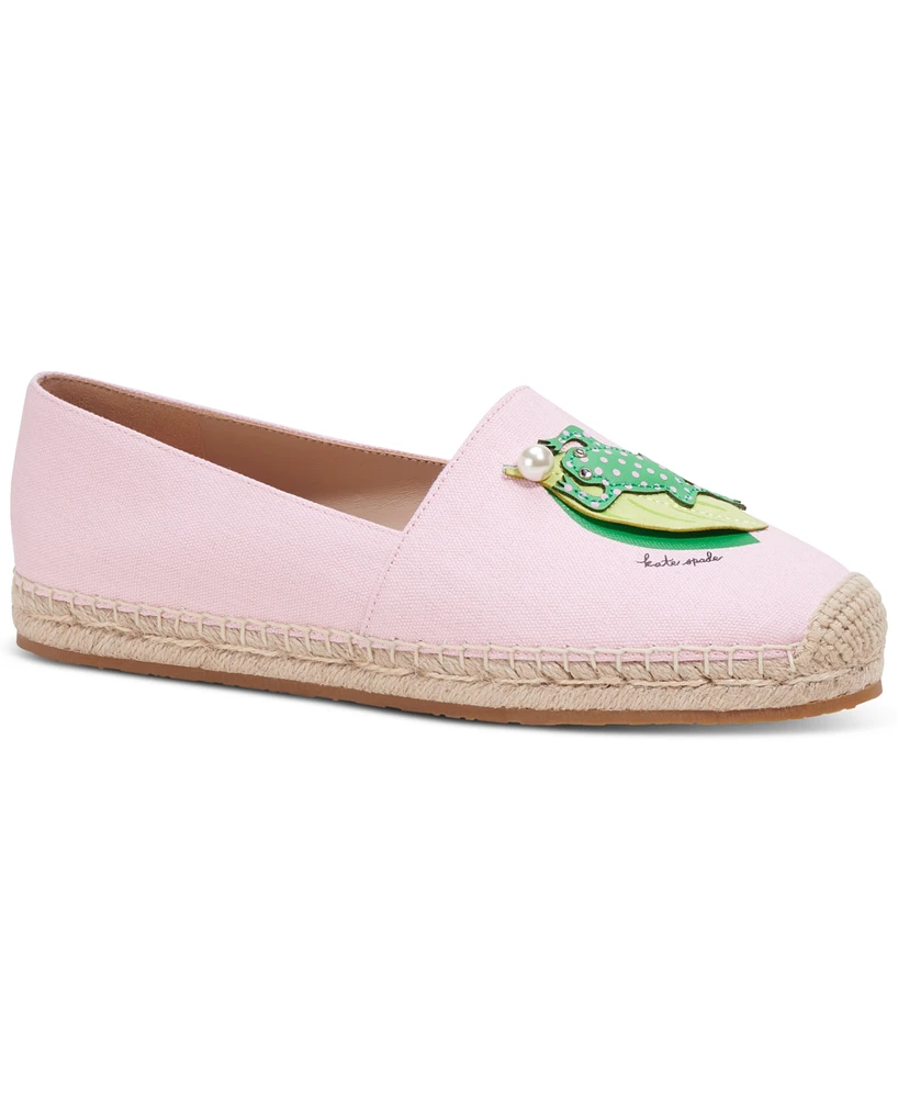 Kate Spade New York Women's Ribbit Slip-On Espadrille Flats