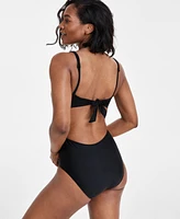 Bar Iii Women's Tell Me About It Stud One-Piece Swimsuit, Created for Macy's