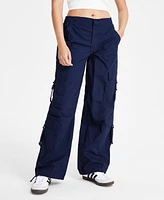 Celebrity Pink Juniors' Cotton High-Rise Baggy Cargo Pants