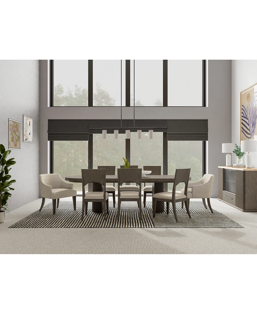Frandlyn 9pc Dining Set (Table + 6 Side Chairs + 2 Host Chairs)