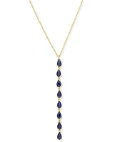 Sapphire Lariat Necklace (2 ct. t.w.) in 10k Gold, 16-1/2" + 1" extender