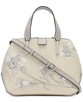 Calvin Klein Audrey Floral Signature Convertible Satchel