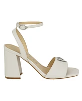 Guess Women's Gelyae Block Heel Slip-On Ankle Strap Sandals