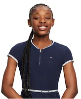 Tommy Hilfiger Toddler Girls Quarter Zip Dress