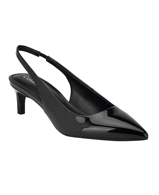 Calvin Klein Women's Dainty Kitten Heel Slingback Pumps