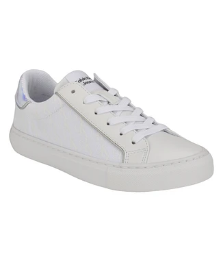 Calvin Klein Women's Charli Round Toe Casual Lace-Up Sneakers