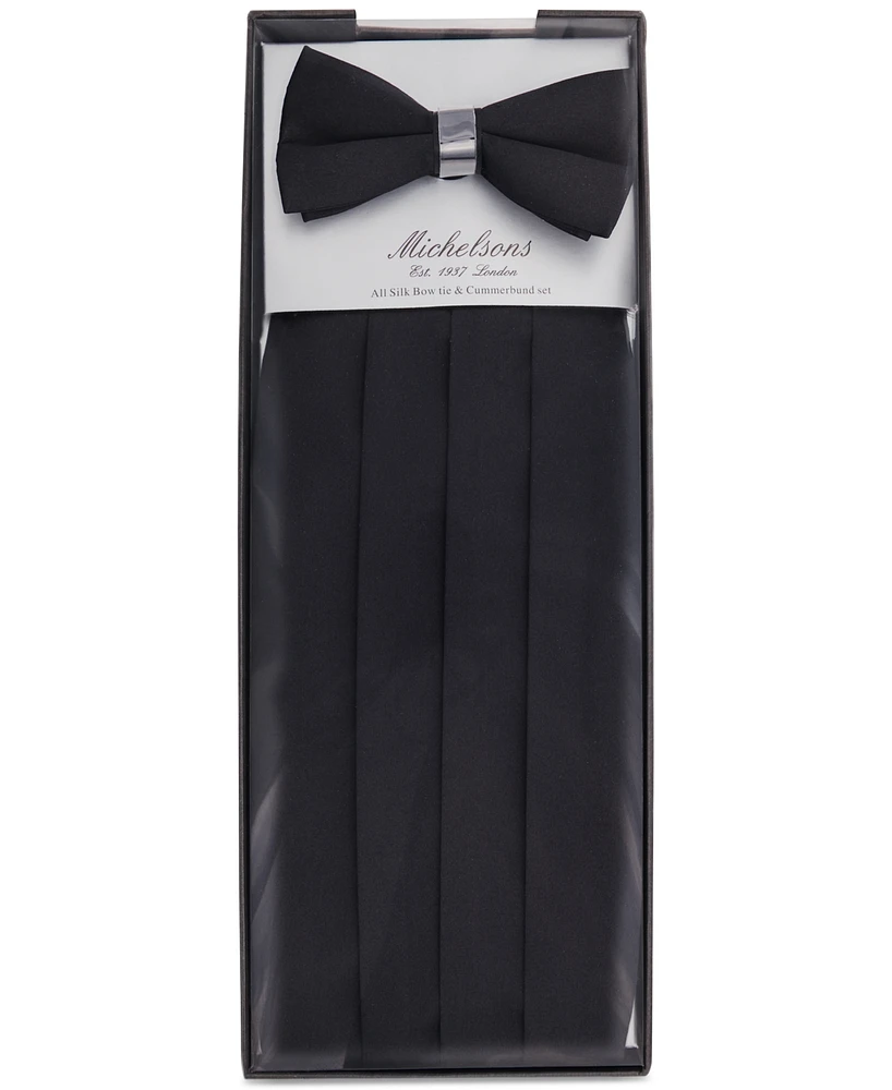 Michelsons of London Bow Tie & Cummerbund Set