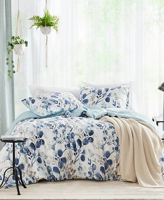 510 Design Gabby Reversible Floral Botanical Seersucker 3-Pc. Comforter Set