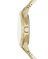 Folio Men's Three Hand Gold-Tone Alloy Watch 42mm - Gold