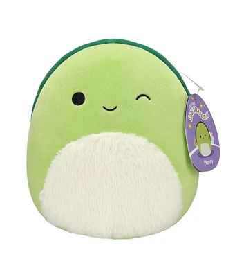 Squishmallows 8" Henry, Winking Turtle with Fuzzy Belly Plush
