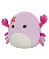 Squishmallows 8" Cailey, Pink Crab with Starfish Pin Plush