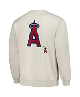 Men's Pleasures Gray Los Angeles Angels Ballpark Pullover Sweatshirt