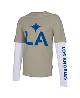 Men's Stadium Essentials Tan La Galaxy Status Long Sleeve T-shirt