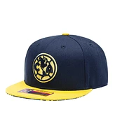 Men's Navy, Gold Club America Flor De Muerto Snapback Hat