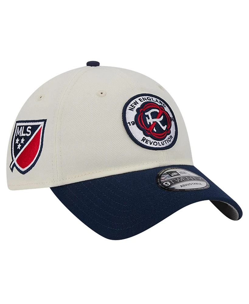 Men's New Era White New England Revolution 2024 Kick Off Collection 9TWENTY Adjustable Hat