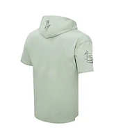 Men's Pro Standard Green St. Louis Cardinals Neutral Short Sleeve Pullover Hoodie