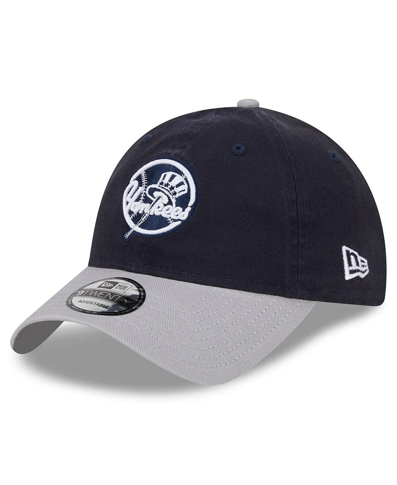 Men's New Era Navy New York Yankees 2024 Batting Practice 9TWENTY Adjustable Hat