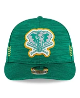 Men's New Era Green Oakland Athletics 2024 Clubhouse Low Profile 59FIFTY Snapback Hat