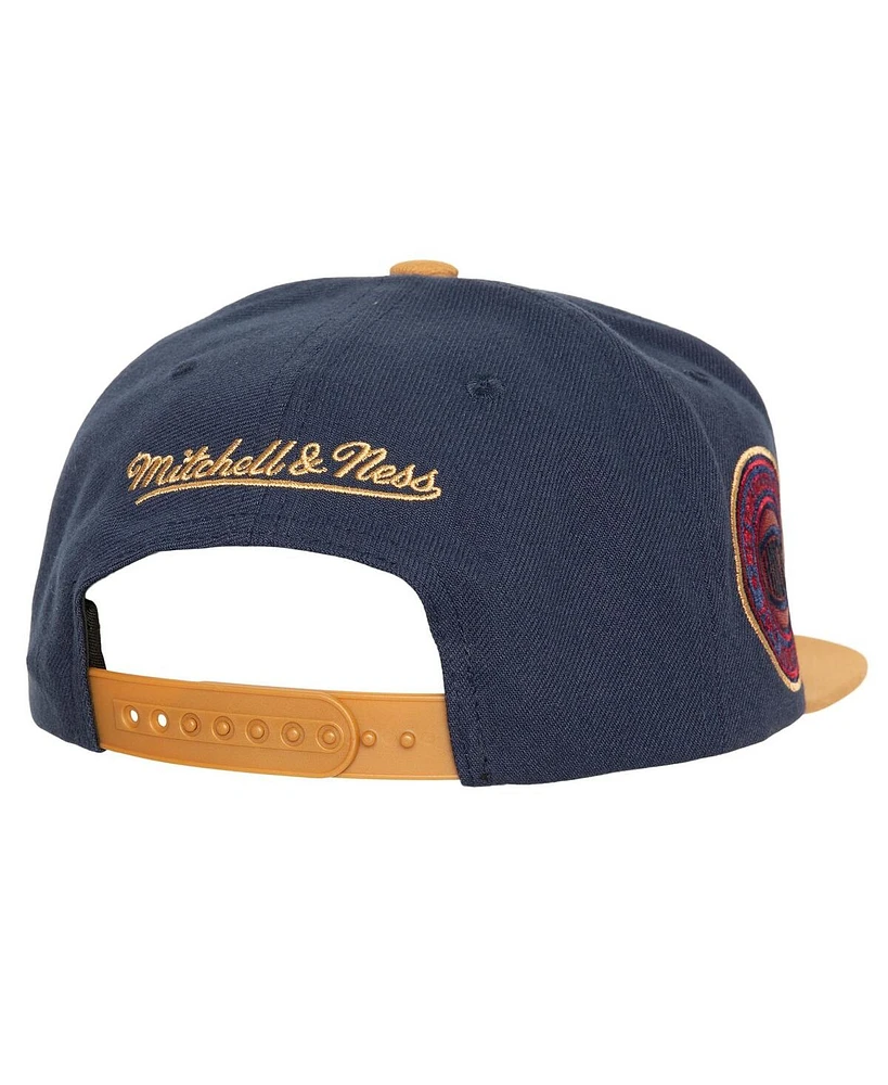 Men's Mitchell & Ness Navy New York Knicks Work It Snapback Hat
