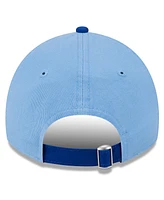 Youth Boys and Girls New Era Light Blue Milwaukee Brewers 2024 Batting Practice 9TWENTY Adjustable Hat